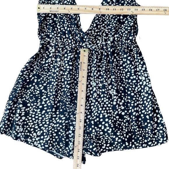 ASOS Navy and White Polka Dot Romper - Picture 9 of 10